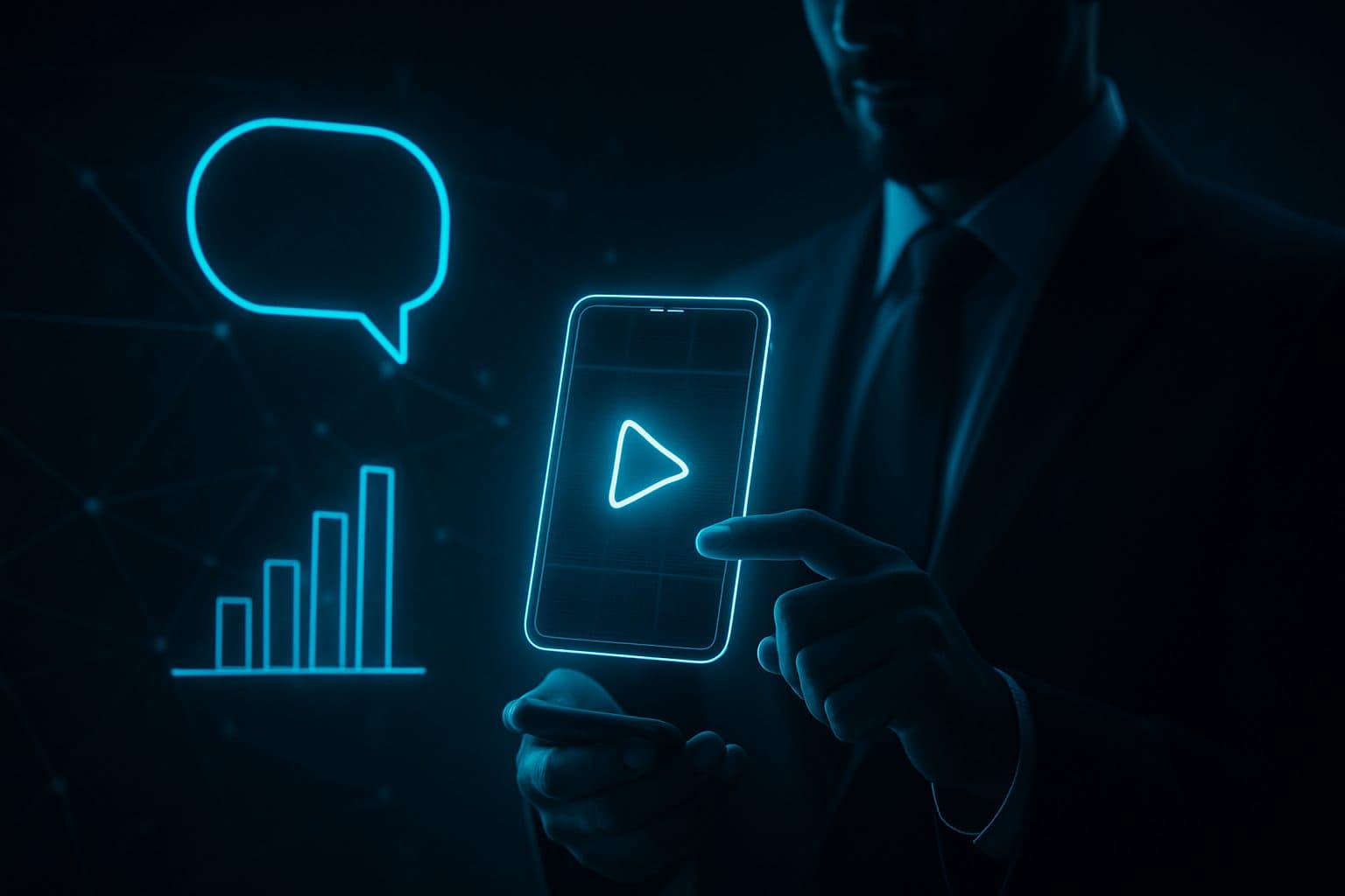 Ilustración: Cómo agencias B2B escalan contenido de video corto con IA vía WhatsApp