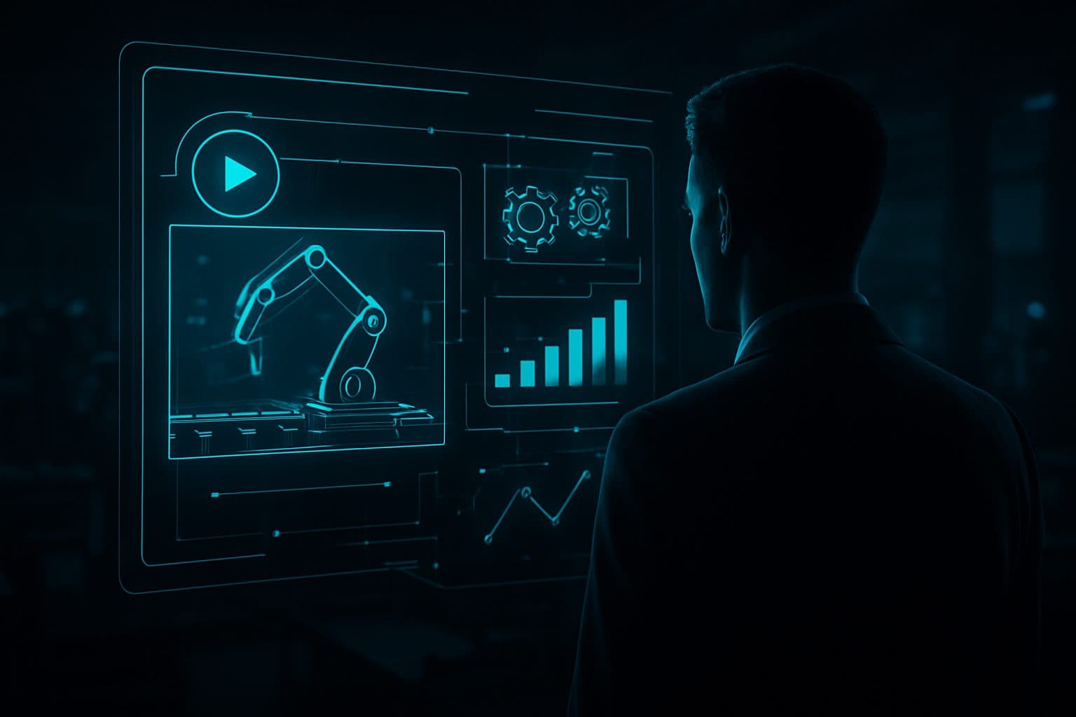 Ilustración: Automatización de vídeo corto para pymes manufactureras en LinkedIn: mejorar calidad y eficiencia
