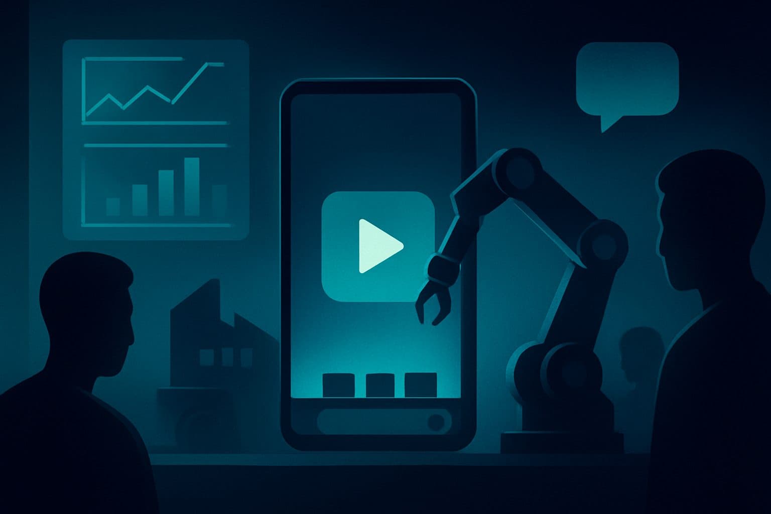 Ilustración: Cómo la automatización reduce tiempos y mejora la calidad en la producción de vídeos cortos