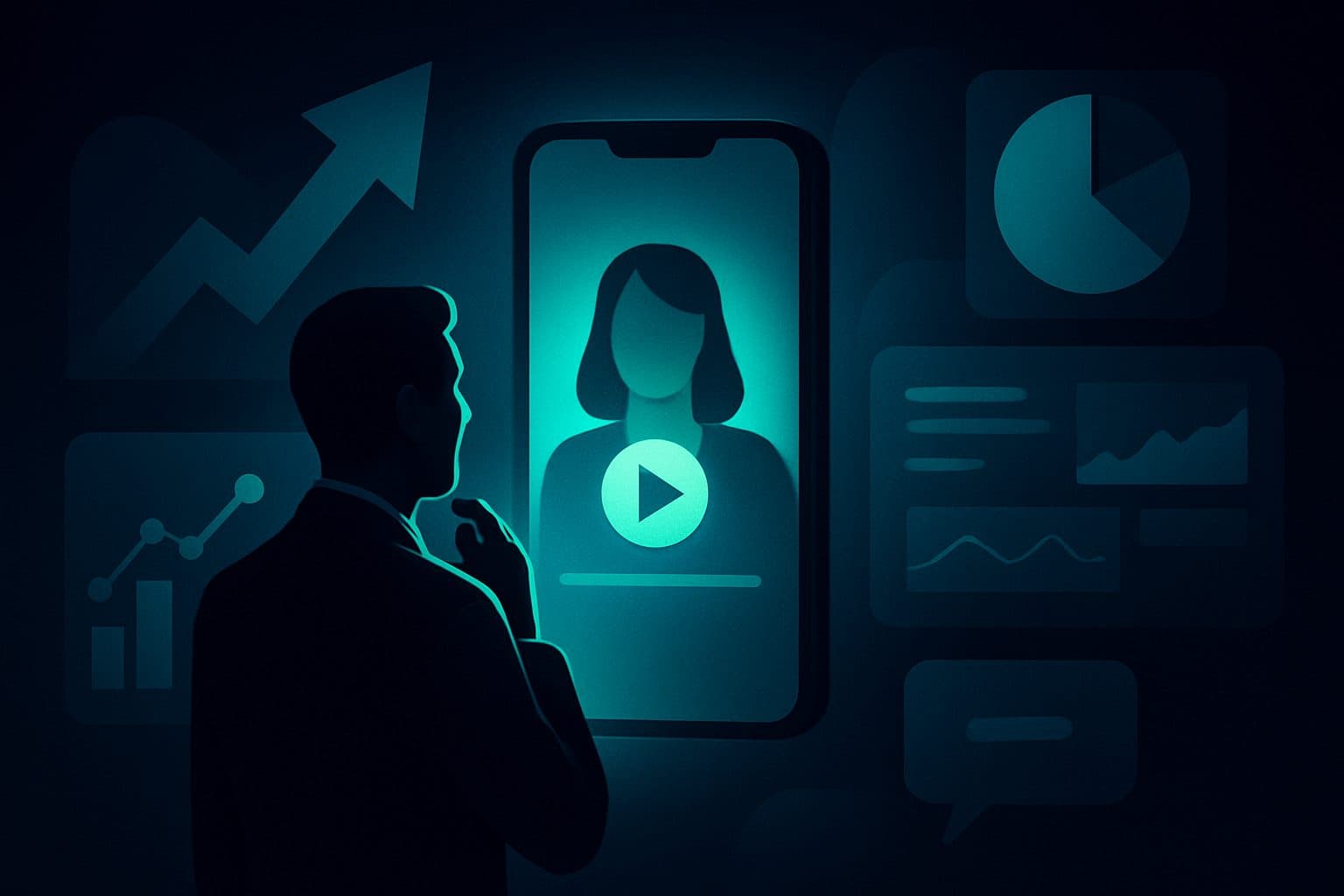 Ilustración: Cómo medir el impacto y optimizar campañas de vídeo corto para captación de talento