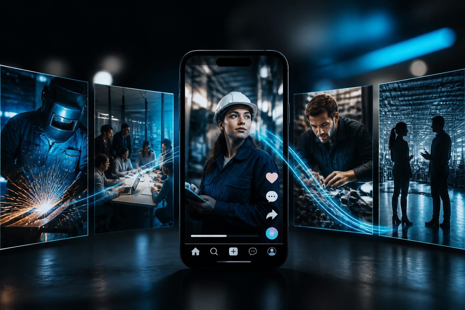 Ilustración: Employer branding en pymes industriales: captar talento con vídeos cortos en TikTok