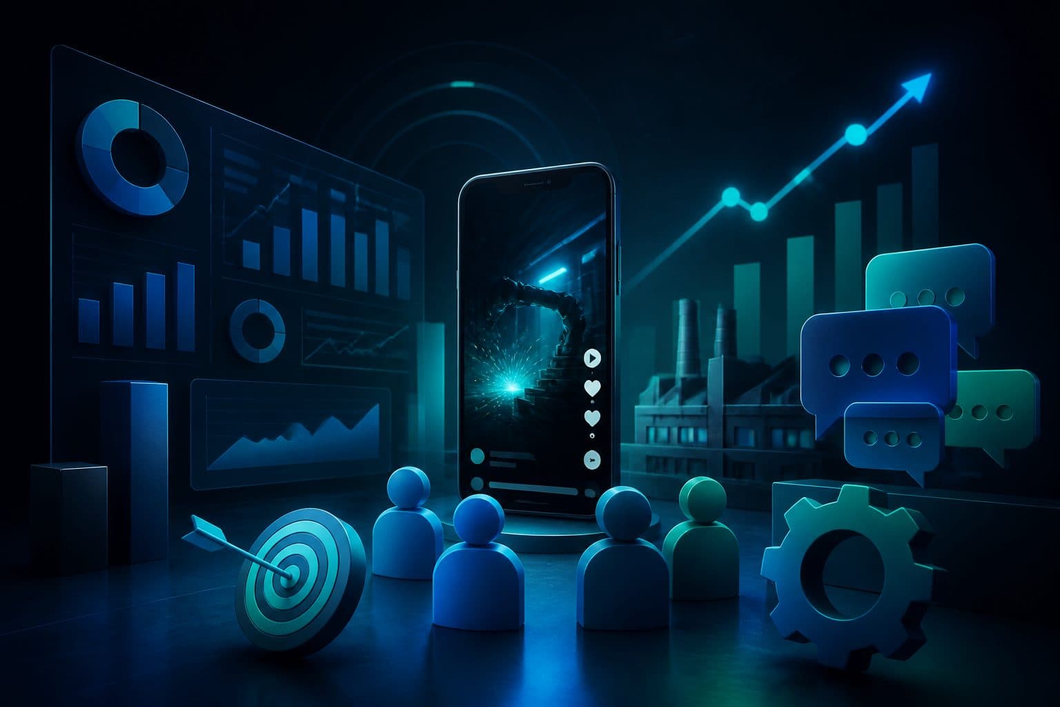 Ilustración: Métricas prácticas para evaluar el impacto del employer branding con vídeos cortos en TikTok