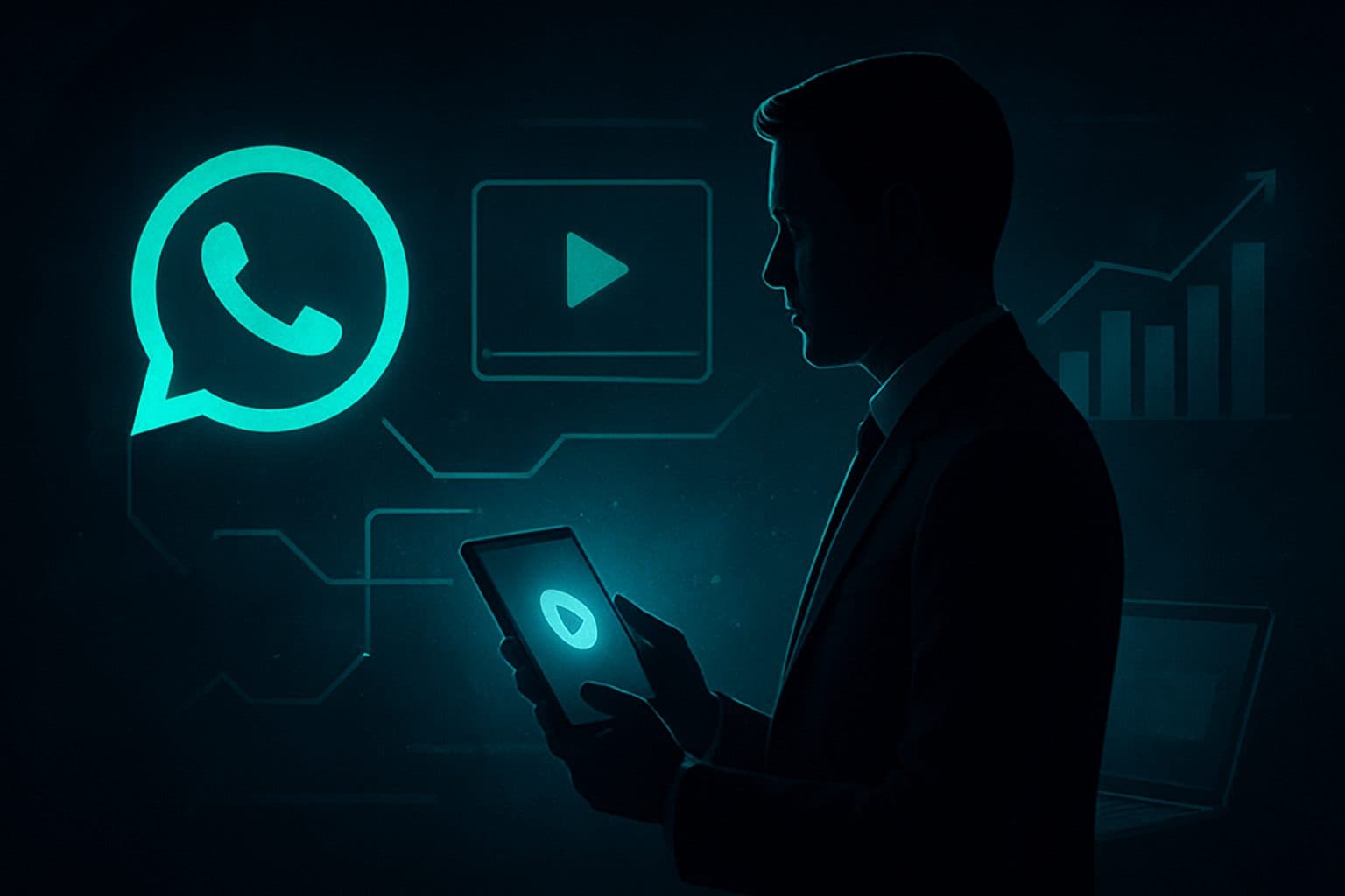 Ilustración: Integrar vídeos cortos en WhatsApp Marketing para pymes en España