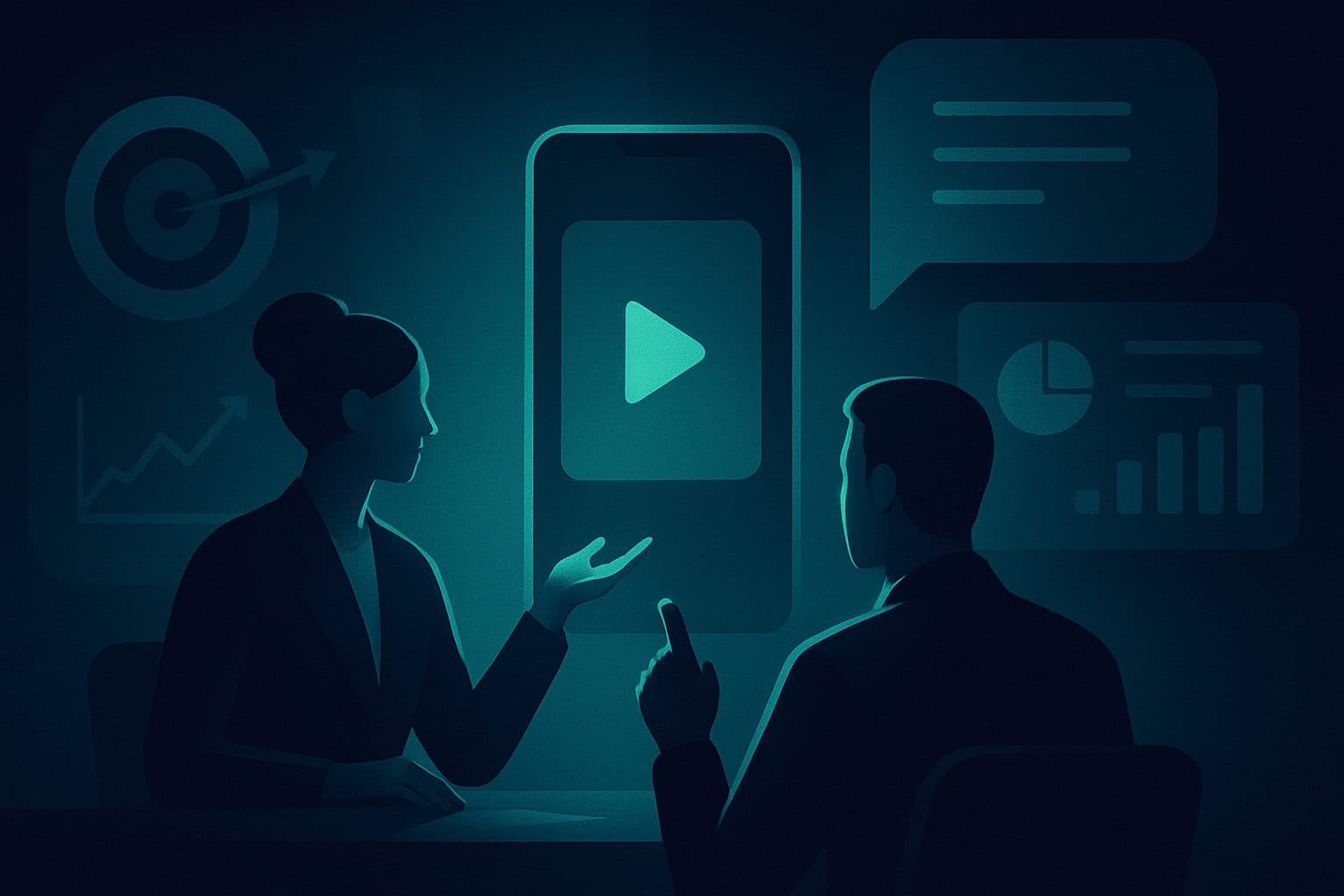 Ilustración: Aplicación práctica de vídeos cortos en marketing digital para pymes de salud