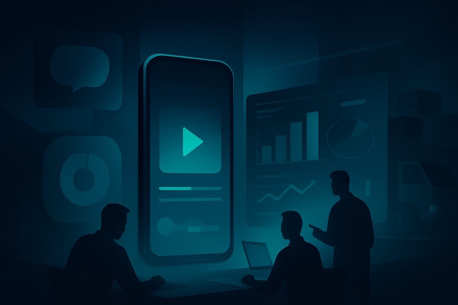 Ilustración: Métricas prácticas para medir la eficacia de vídeos cortos IA en logística