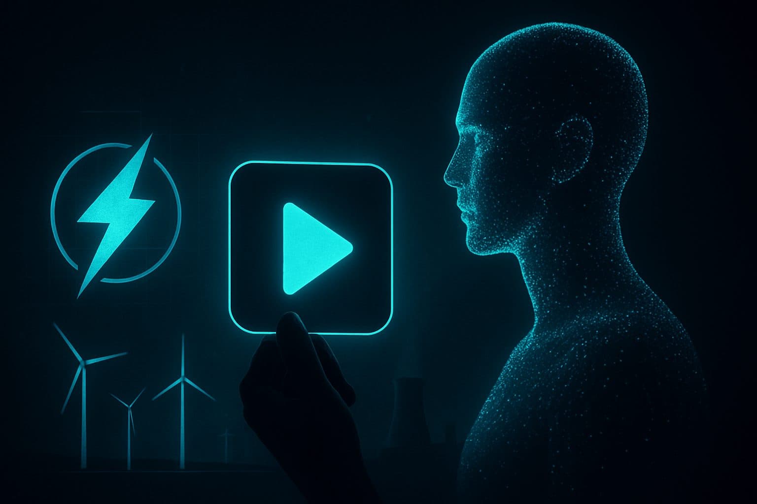 Ilustración: Superar la desconfianza en el sector energético con vídeos cortos IA en TikTok